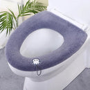 Thick Plush Toilet Seat Cover Pad – Soft Washable Stretch Cushion for All Seasons (Fits Round & U-Shaped Seats)