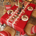 Festive Christmas Waterproof Tablecloth – Perfect for Family Dinners & Holiday Parties