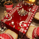 Festive Christmas Waterproof Tablecloth – Perfect for Family Dinners & Holiday Parties