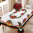 Festive Christmas Waterproof Tablecloth – Perfect for Family Dinners & Holiday Parties