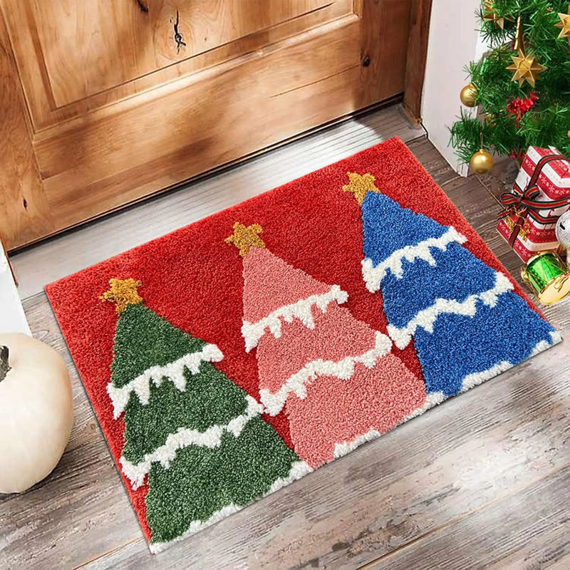 Merry Christmas Door Mat – Festive Santa Claus Welcome Carpet for Home & Outdoor Décor (2025–2026 Collection)