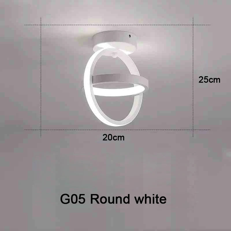 Modern 2-Ring LED Ceiling Light – Adjustable 3-Colour Flush Mount Lamp for Hallway, Bedroom, Kitchen or Office