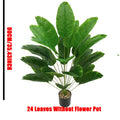 Large Artificial Tropical Palm Leaf – Real Touch Fake Banana Plant for Home & Garden Decor