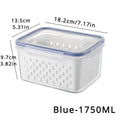 FreshGuard™ Stackable Fridge Storage Containers – Fruit & Veg Drain Baskets (1/2/3 Pack)