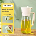 2-in-1 Olive Oil Dispenser & Spray Bottle – 500ml Refillable Cooking Oil Mister for Kitchen & BBQ