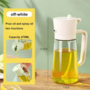 2-in-1 Olive Oil Dispenser & Spray Bottle – 500ml Refillable Cooking Oil Mister for Kitchen & BBQ