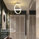 Modern 2-Ring LED Ceiling Light – Adjustable 3-Colour Flush Mount Lamp for Hallway, Bedroom, Kitchen or Office