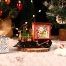 Christmas Train Crystal Ball Ornament – Light-Up Festive Decoration & Gift Box Display